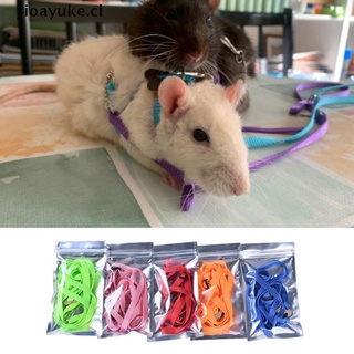 yuke correa de arnés de nailon para mascotas para hámster ajustable correa de rata hurón accesorios para mascotas. (1)