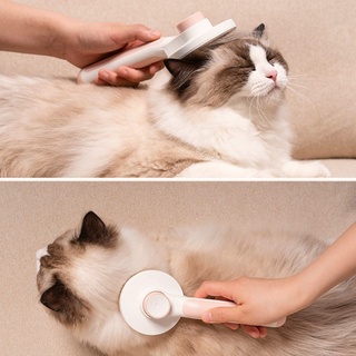 Yoo Pet peine para perros y gatos promover la circulación elimina la capa enredado masaje de pelo partículas fácil de usar limpiar (4)