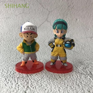 Shihang 8 unids/set figura modelo para niños figuras de juguete Dragonball figuras de acción lindo Dragonball Scultures coleccionable modelo Son Goku muñeca adornos