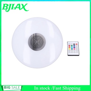 Bjiax LED Música Techo Luz Bluetooth Altavoz Inteligente Control Remoto RGB Multicolor Cambio 24W E27 85-265V