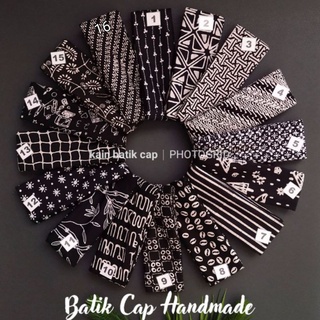 Negro y blanco batik tela grado A serie