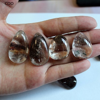 [COD] Natural Green Ghost Phantom Stone Crystal Quartz Gemstone Specimen Healing Stone HOT (7)
