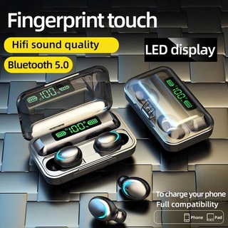 F9-5 audífonos Bluetooth 5.0 con pantalla Digital y control táctil impermeable