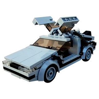 [Disponible En Inventario] Volver Al Futuro MOC Car BuildMOC Bloques Película Modelo Juguetes Ladrillos Compatible LEGO Set