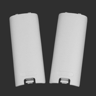 paquete de 10 fundas de batería de repuesto blanco para nintendo wii control remoto (3)