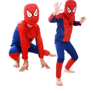 Disfraz de superhéroe Spiderman para niños Conjunto completo + Máscara (1)