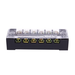 4 piezas 15A doble fila 6P tornillo conector eléctrico barrera Terminal bloque DRM (5)