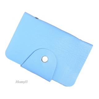 [Homyl1] cartera de tarjetas de crédito de piel sintética, organizador de tarjetas, regalos, color azul