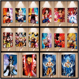póster de dragon ball z 3d anime impresión lenticular 3d póster goku arte de pared pintura dragon ball super impresión 3d filp montion póster