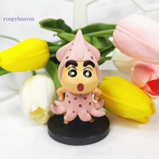 roopyheaven 6pcs crayon shin-chan muñeca colorido exquisito crayon vegetal shin-chan figurita para regalo (7)