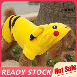 dibujos animados pikachu halloween mascota disfraz de perro ropa cachorro camiseta chaleco ropa