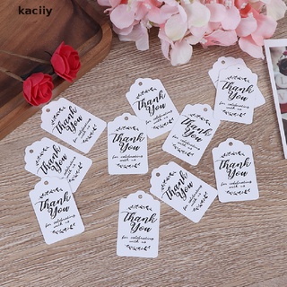 kaciiy 100pcs etiquetas de regalo kraft etiquetas de papel de agradecimiento para bebé ducha fiesta regalos de boda cl