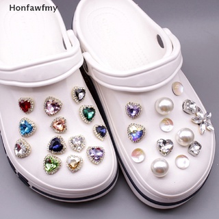 CHARMS honfawfmy 50 piezas de metal croc zapato encantos rhinestone jibz zapatos accesorios decoración hebilla *venta caliente