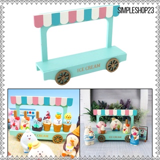 Simpleshop23 Miniatura De helado De helado De juguete móvil hecho a mano/helado/Van/carro/juguete