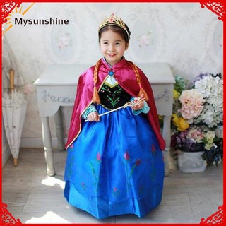 Bebé niños niña niños capa vestido de bola princesa vestido de ropa conjunto de princesa vestido de niñas disfraz de Halloween (5)