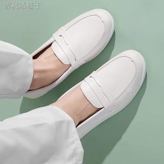 Air cushion nurse shoes female spring and summer comfortable soft bottom breathable white non-tiring feet flat deodorant increased non-slip shoes