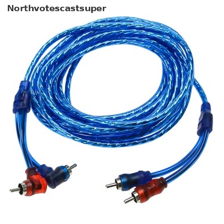 northvotescastsuper 4.5m audio del coche subwoofer amplificador amp rca cables de instalación cables de coche altavoces nvcs