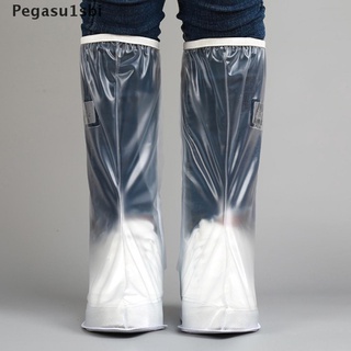 [pegasu1sbi] impermeable lluvia reutilizable zapatos cubierta antideslizante cremallera botas de lluvia overshoes caliente