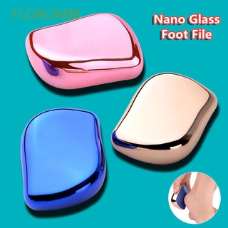 FLOROMM Reusable Nano Glass Foot File Exfoliate Pedicure Tool Foot Scrubber Callus Remover Heel File Dead Skin Foot Scraper/Multicolor