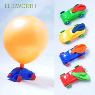 Ellsworth DIY globo coche juguete plástico clásico juguetes aerodinámicos fuerzas juguete niños regalos inercial poder coches Multi Color 3pcs globos reminiscentes coche divertido inflable globos
