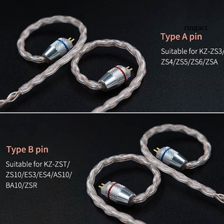 [rgc] cable trenzado de cobre kz mmcx/2 pines para zst/zs10/as10/ba10 (9)
