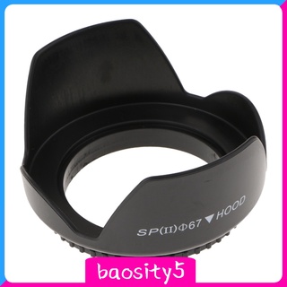 [Baosity5] campana de lente con forma de pétalo de corona de flores para Canon Nikon Sony Olympus Pentax-67mm (2)