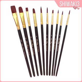 [Shiwaki3] Pinceles de acuarela para artista, suave, redondo, profesional para artista de tinta (3)