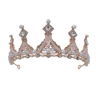 Seng Jeweled Queen Crown Rhinestone corona de boda coronas y Tiaras para las mujeres disfraz fiesta accesorios de pelo con piedras preciosas