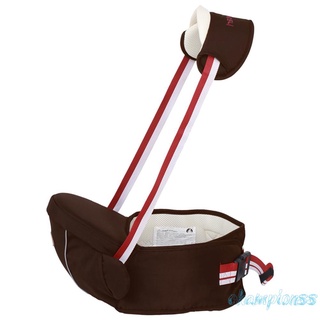 Multifunción porta bebé cadera cinturón cintura taburete niños mochilas (café) (1)