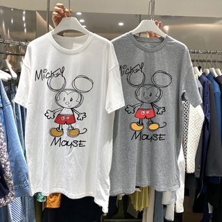 Camiseta De Manga corta con estampado De caricatura De Mickey Mouse (1)