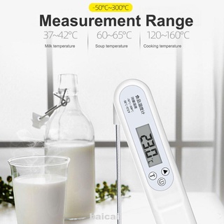 Pantalla LED digital de leche barbacoa plegable cocina carne lectura instantánea Chef alta precisión con sonda termómetro de alimentos