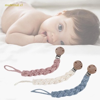 MUT Baby Pacifier Clip Chain Handmade Crochet Cotton DIY Dummy Nipple Holder Nursing Soother Teether Leash Strap for Newborn Infants Shower Gifts