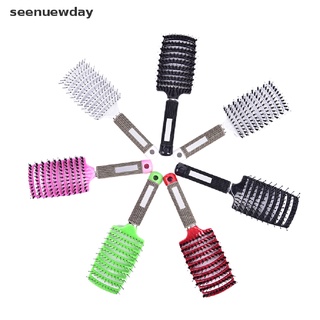 [See] 1PC Hair Scalp Massage Comb Bristle Nylon Hairbrush Hairdressing Styling Tools
