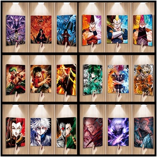 naruto, jujutsu kaisen, dbz, aot,demon slayer, anime 3d lenticular póster personalizar 3d motion póster pared arte pintura animación arte lenticular (1)