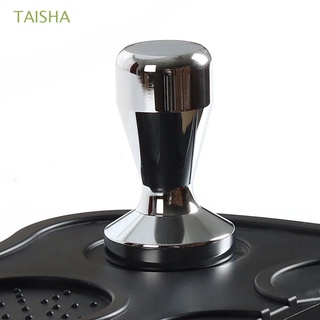 TAISHA Barista Coffee Bean Press Handmade Powder Hammer Coffee Tamper Cafe 51mm Stainless Steel Filling Tool Compatible Flat Base Espresso Maker/Multicolor