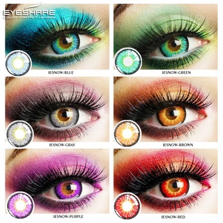 Eyeshare lente 1 par de lentes de contacto de Color Icesnow Cosplay lentes de contacto de Halloween para ojos
