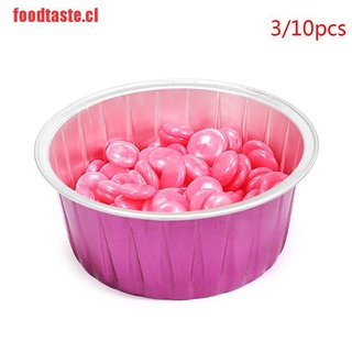 [foodtaste]3/10Pcs 80 g de cera derretida tazón de aluminio película dura depilación