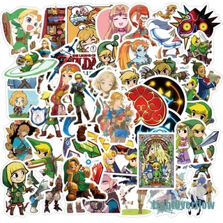 50 pzas calcomanías impermeables de la leyenda de Zelda