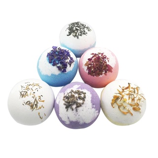 ❀ifashion1❀Dried Flower Essential Oil Bubble Bath Ball Bath Bomb Bathroom SPA Gift (2)
