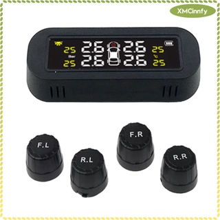 Tire Pressure Monitoring System LCD Display Tyre Monitor TPMS External Sensors