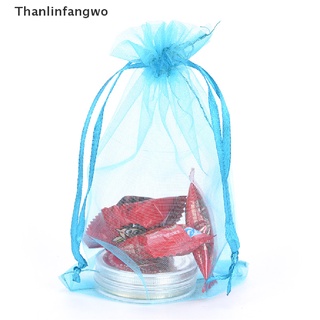 [THA] 50pcs Organza Bags Wedding Pouches Jewelry Packaging Bags Gift Bag Candy Color GWO (8)