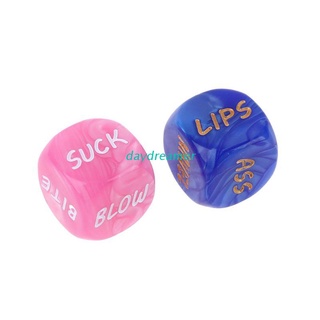DAY 2pcs Sides Sex Funny Love Dice Game Toy Erotic Adult Couple Bachelor Party Gift