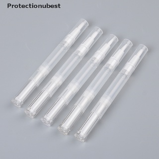 protectionubest - bolígrafo giratorio vacío (3 ml, 3 ml, con cepillo, contenedor cosmético, aceite de uñas, bálsamo labial npq)