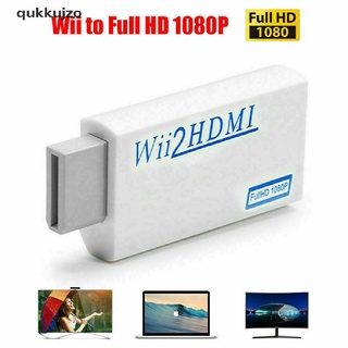[qukk] portátil wii a hdmi wii2hdmi cable de vídeo completo hd tv convertidor adaptador de audio 458cl (1)