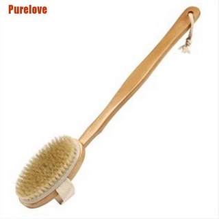 [Purelove] Cepillo de madera para baño, ducha, cuerpo, espalda, Spa
