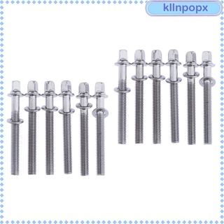 Kllnpopx 12 pzas 60mm/3.15 pulgadas Tambor voltaje W/Arruelas/tornillos/tornillos De tensión Tambor