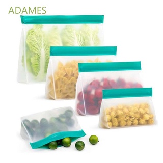 ADAMES PEVA Sealing Bag Waterproof Leakproof Containers Fresh Bag Reusable Kitchen Snacks Freezer Bag Freezing Thicken Food Storage