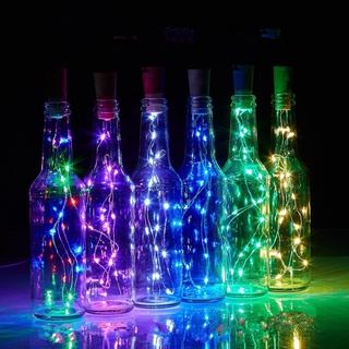 Luces Led solares/botella De vino/luces Led/corcho/alambre De Cobre/alambre De hadas/fiesta De navidad/decoración De boda (1)