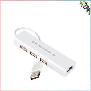 Profesional USB a RJ45 3 puertos USB 2.0 Ethernet RJ45 cable LAN tarjeta de red Hub adaptador para Mac para Android