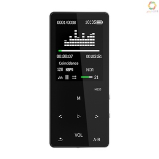 Mahdi/m320 BT MP3 portátil reproductor de vídeo de música Mini reproductor de música -pantalla con altavoz Radio FM grabación estéreo FM Radio automática MP3 MP4 mm entrada de Audio incorporada 8G memoria